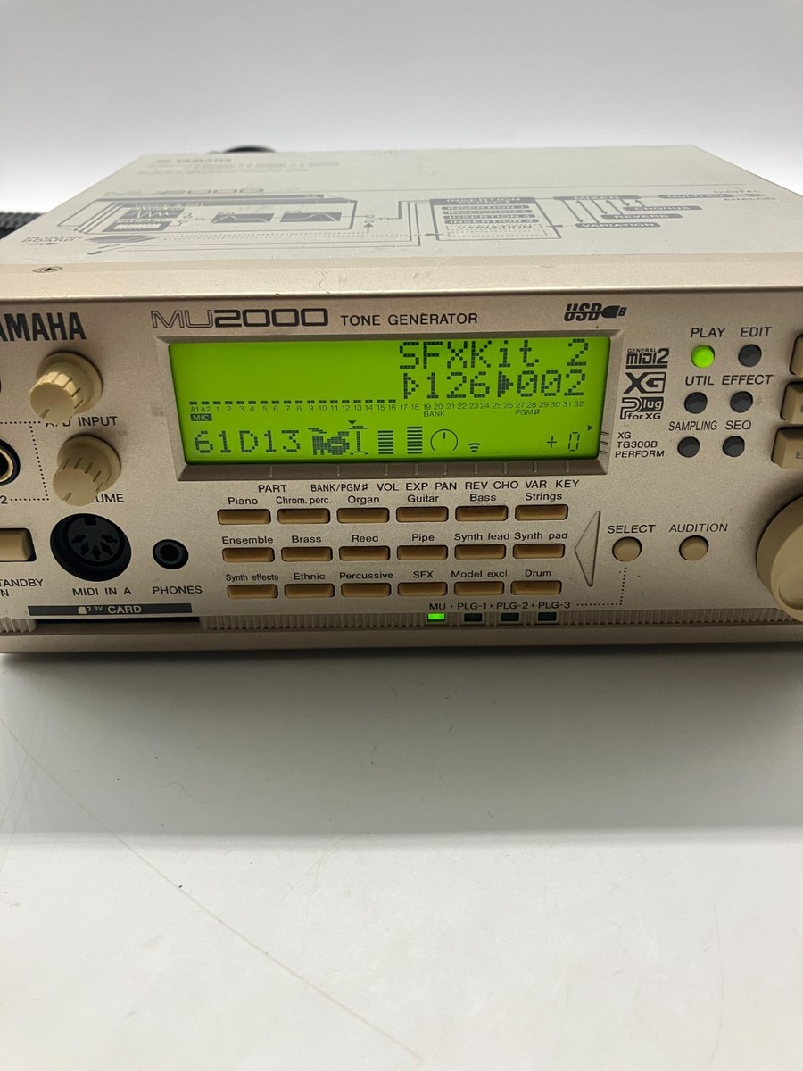 YAMAHA MU2000 Tone Generator Made in Japan w/Adapter Working