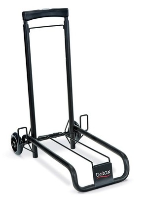 Britax Car Seat Travel Cart | Adjustable Handle + Compact Fold + Fits in Airplan