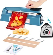 12 Inch Impulse Heat Sealer, Manual Bags Sealer  Heat Sealing Machine Impulse,