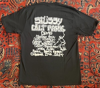 Stussy Cult Park Demo Tshirt Black L NWT Seoul Korea | eBay