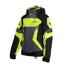 KATAHDIN GEAR DAGGER JACKET WOMENS, BLACK/GREY/HI-VIZ - MED