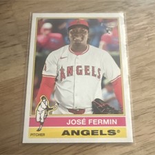 Topps 2025 Heritage High Number José Fermin Rookie #526 Angels MLB Baseball Card. rookie card picture