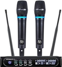 S9 UHF Rechargeable Wireless Microphone System Karaoke Microphone Wireless Mic