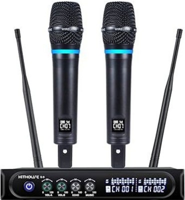 S9 UHF Rechargeable Wireless Microphone System Karaoke Microphone Wireless Mic 