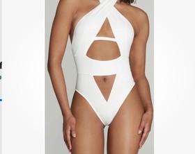 AGENT  PROVOCATEUR Anja White Swimsuit AP3 Medium EUC