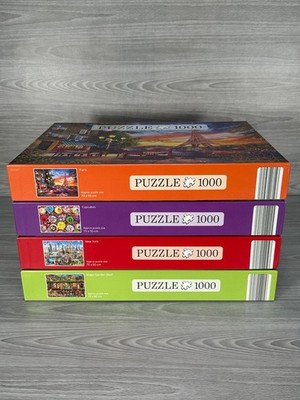 4x Innovakids Puzzle Konvolut - 100% komplett 1000 Teile Paris Garten New York