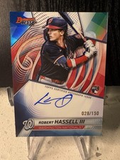 ROBERT HASSELL III 2025 BOWMAN'S BEST OF 2025 ROOKIE BLUE RC AUTO /150