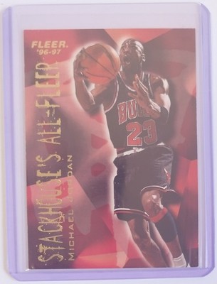 Fleer NBA 1996-97 Stackhouse All-Fleer Karte 4 von 12, Michael Jordan