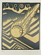 STANLEY DONWOOD - VOLATILITY - SIGNED LIMITED GOLD EDITION SCREEN PRINT