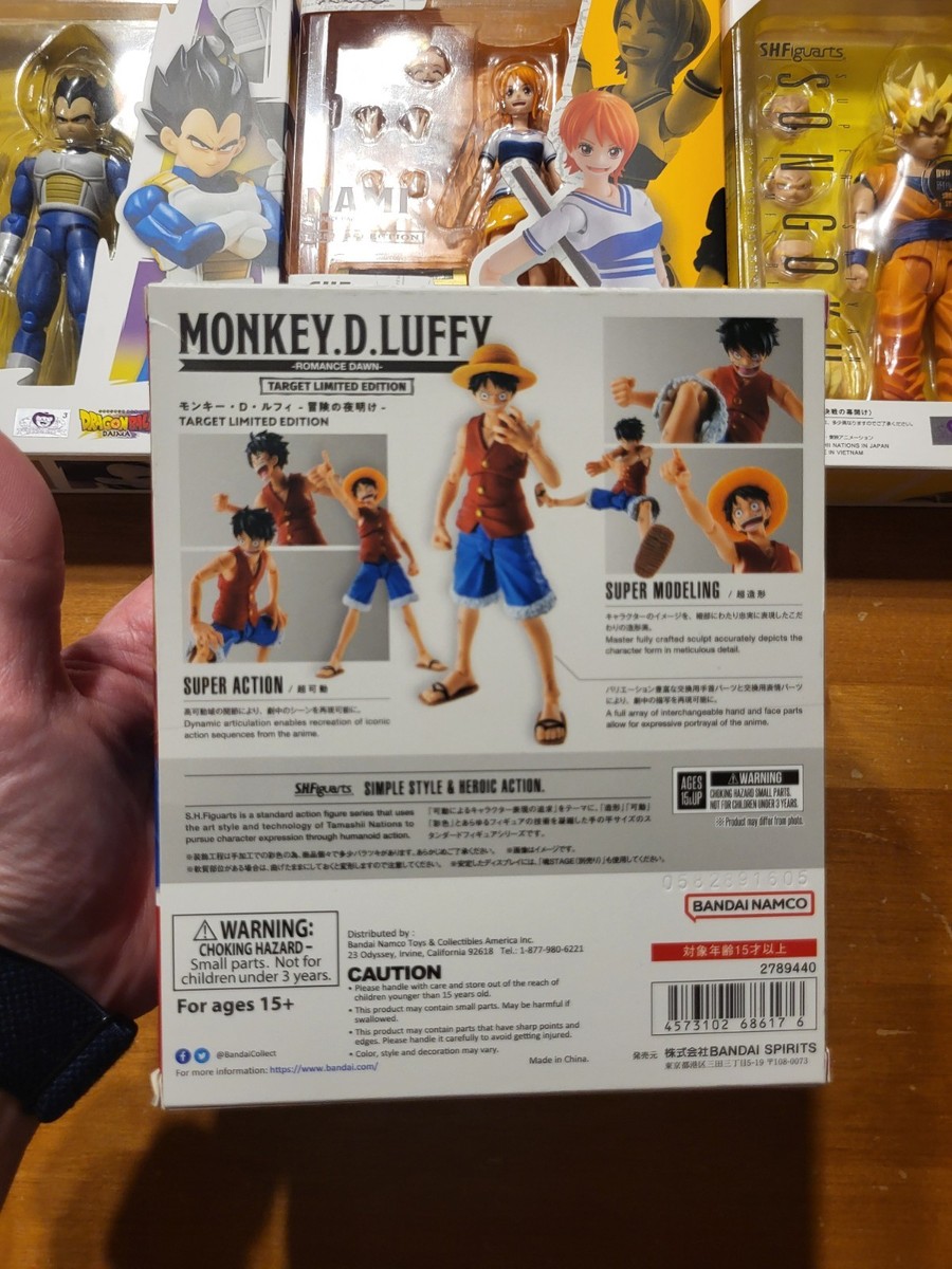 SH Figuarts One Piece Monkey D. Luffy Romance Dawn TARGET EDITION