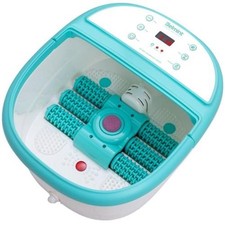 Belmint Foot Spa Massager w/ Heat, Rollers, Bubbles Soaking Tub