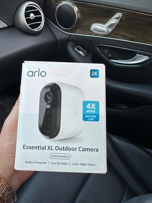 Arlo Essential XL Outdoor HD 2nd Gen Camera 4X Battery Life  - NEW