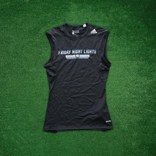 Football University FBU Black Climalite Techfit Compression Sleeveless T-Shirt