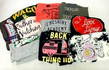 2XL floral hippie heart gypsy touchdowns tackles america graphic t shirts 10 Lot