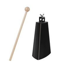 6 inch Steel Metal Cowbell Drum Set Instrument Noise Maker Cowbell for Drums