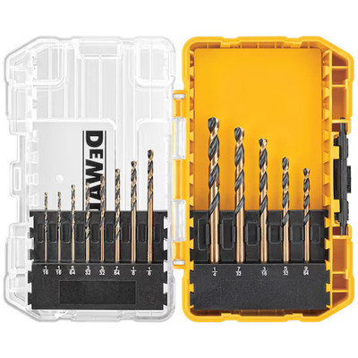 New DEWALT 13-Pc. Black Oxide Drill Bit Set - P/N DW1163