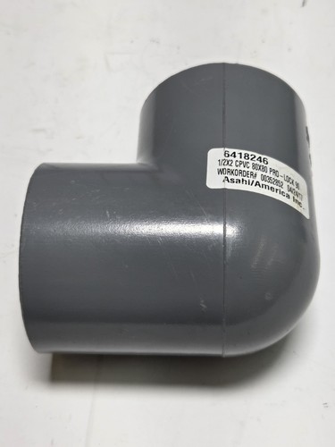 Lasco 1/2" X 2" Cpvc 80x80 Pro Lock 90