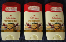 NEW lot of 3 Old Spice Snickerdudl Antiperspirant Deodorant Ltd Edit. 2.6oz ea.