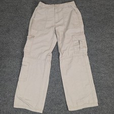 Aeropostale Utility Cargo Pants Tan Khaki Cotton Mens Size M Regular GTVABA6