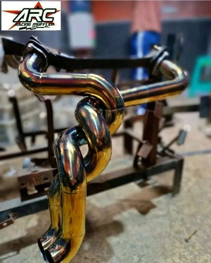 Harley Davidson Sportster 1986-up escape personalizado modelo trenzado alto rendimiento Foto 4 de 4