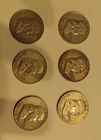 Lot Of 6 90% Silver Franklin 50 Cent Coin 1957(1) 1958 (1) 1959 (1) 1960 (3) 50c