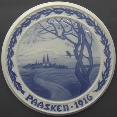 Bing & Grondahl Easter Plates 1916-The Coming Of Spring - No Box 1163089