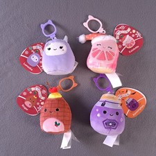 Squishmallows Backpack Clip On 3.5" Plush Mini Size Lot of 4 Jazwares