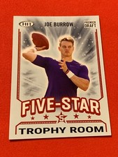Joe Burrow .. ROOKIE .. LSU Tigers / Cincinnati Bengals 2020 Hit RED FIVE-STAR