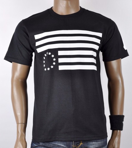 Black Scale Black Out Flag T-Shirt Hip Hop Militia in Black 50% Off | eBay