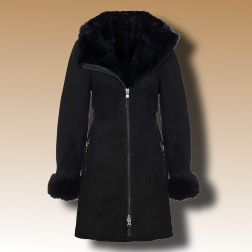Cappotto In Pelle Di Pecora Shearling Toscana Marrone - 100 - Foto 7