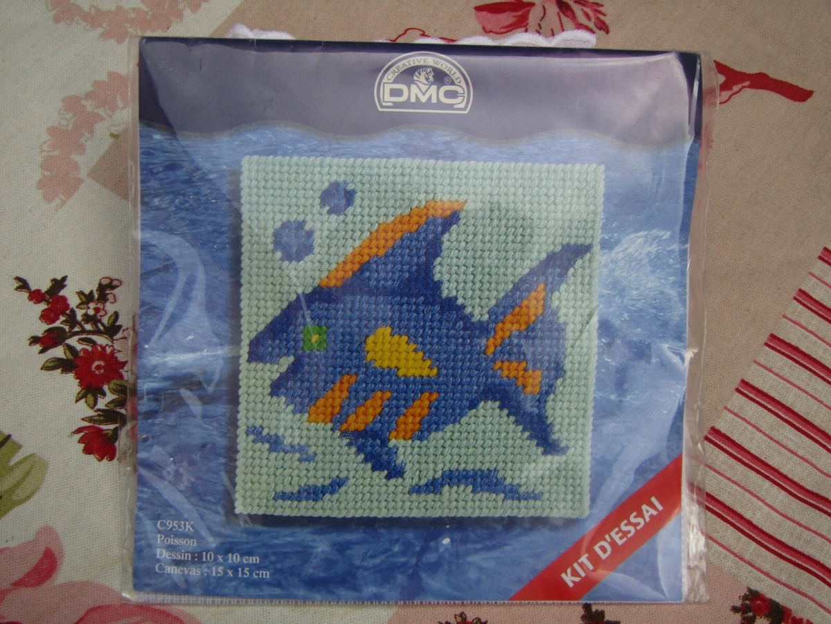 KIT DMC A Broder Point De Croix Roitelet Toile Aida EUR 4,50 - FR