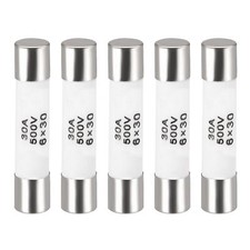5pcs Ceramic Cartridge Fuses 30A 500V 6x30mm Ceramic Fuses Fast Blow Replacement