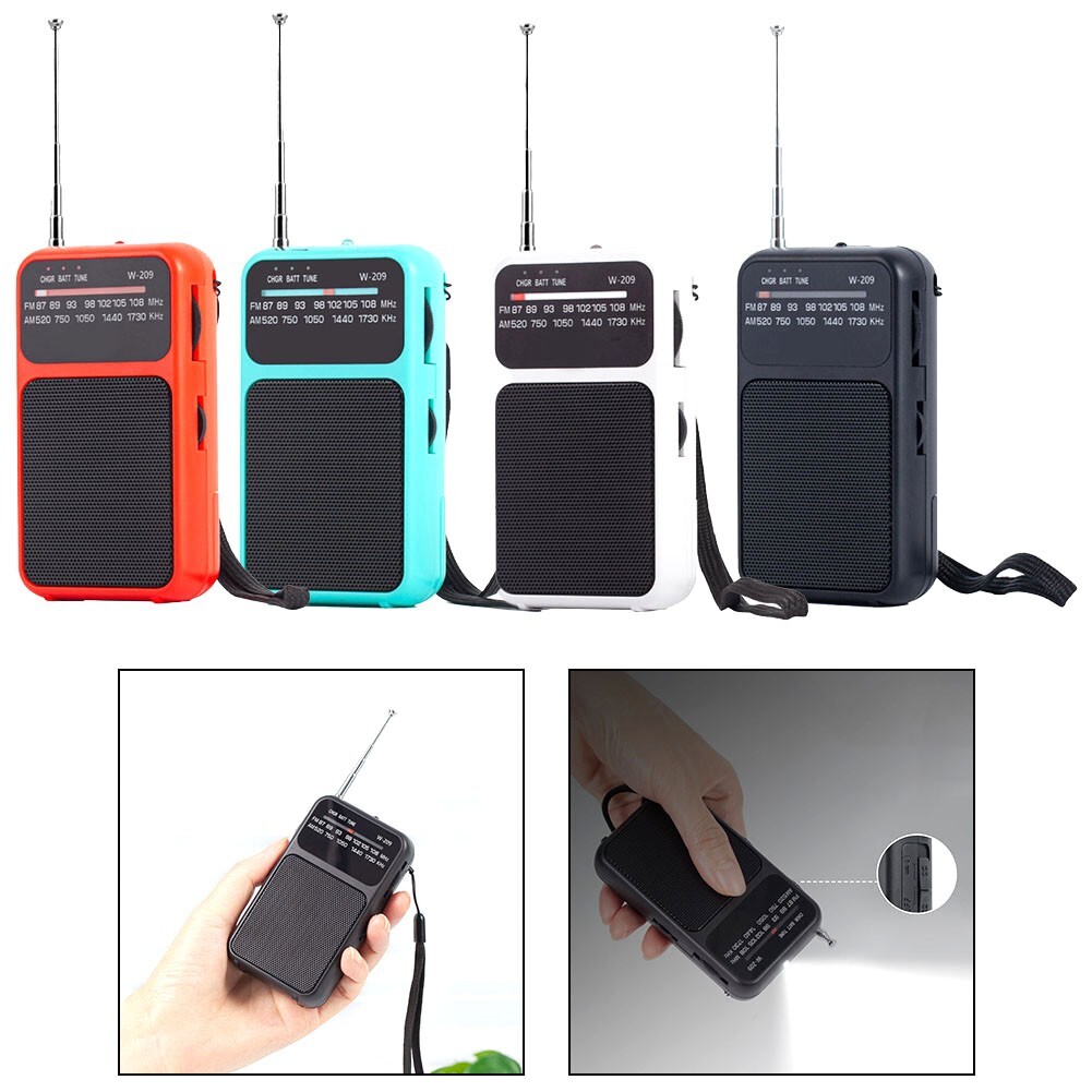Batteries Operated Lightweight Pocket Sized Radio for Outdoor Activities-image