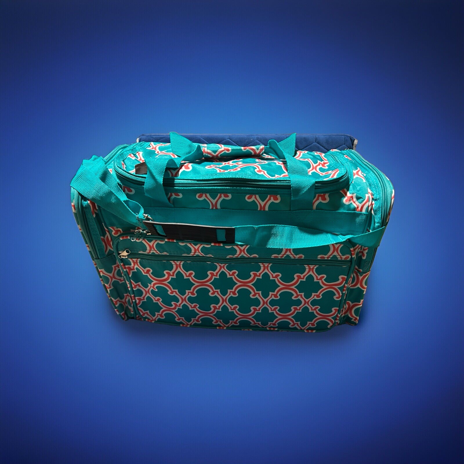 Teal 22in Carry-On Duffle Bag with Adjustable Shoulder Strap for Travel-image