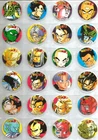 TAZOS DRAGON BALL Z Full Set 24/24 BONA DBZ PERU Flips Pogs Goku Vegeta Trunks