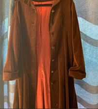 Vintage Marguerite Rubel Velvet Formal Floor Length Coat L