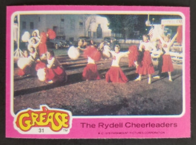 Grease 1976 The Rydell Cheerleaders  Movie Topps Card #31 (NM)