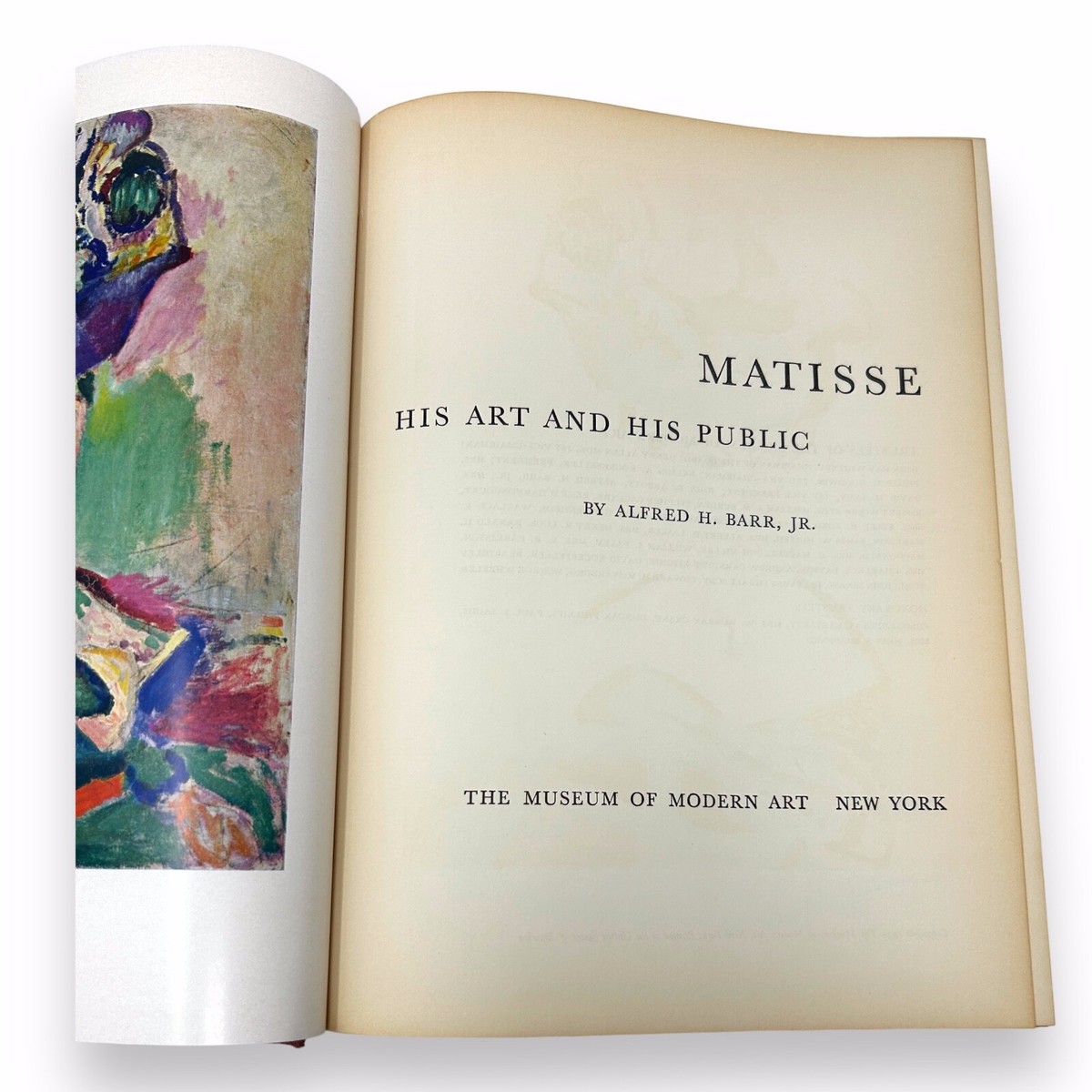 Matisse His Art and His Public / BARR, Alfred H. / MOMO