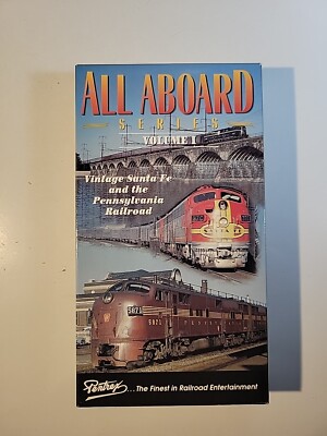 Train VHS - All Aboard Volume 1 - Vintage Santa Fe Penn Railroad
