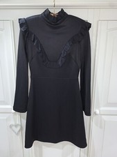 BNWT Sandro Black Dress Frills Net A Porter 2 Revolve Maje Other Stories Sezane