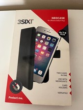 3SIXT Neocase for iPhone 6S/ 7/ 8 Plus or Samsung S8+ / S9+ Leather Magnetic New