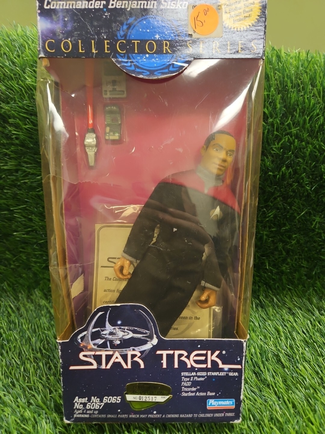 Playmates Star Trek Collector Series Commander Benjamin Sisko Action Figure Read