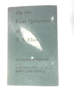 Über die ''Vier Quartette'' von T.S.Eliot (Constance de Masirevich - 1965) (ID:88476)