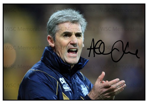 11447. Alan Irvine Signed Pictures A4 Prints Everton Preston Sheff W Norwich etc