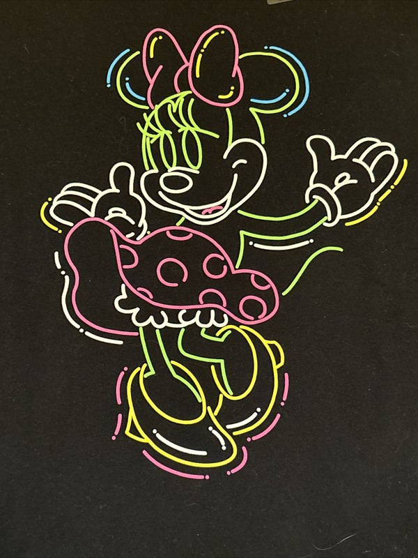UNIQLO NEW Minnie Mouse Black Women/Jr Disney 100% Cotton T-Shirt Sz M NWT