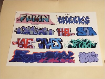 O Scale Custom Graffiti Decals #4- Clear Film