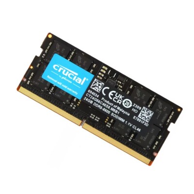 New Crucial 24GB DDR5 5600MHZ PC5-44800 Laptop SODIMM Memory Ram