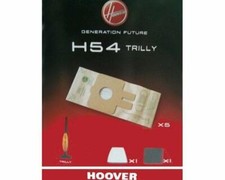 5 SACCHETTI ASPIRAPOLVERE ORIGINALI TUTTI I MODELLI  HOOVER TRILLY 09199522 H 54