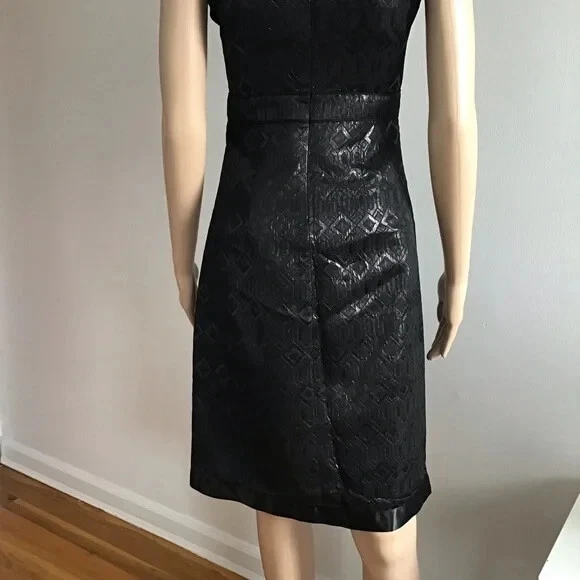 Abito tubino senza maniche Tory Burch Ryanne geometrico nero taglia 0