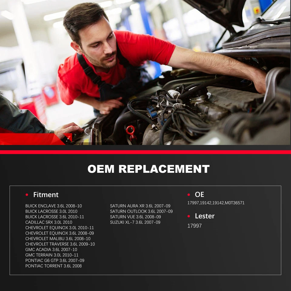 Starter For Buick Enclave Lacrosse Cadillac SRX 3.0L 3.6L 2008-2011 17997 19142 - Image 4 of 4